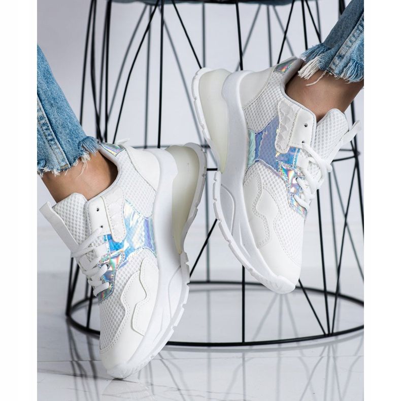 SHELOVET Módní tenisky bílý 2