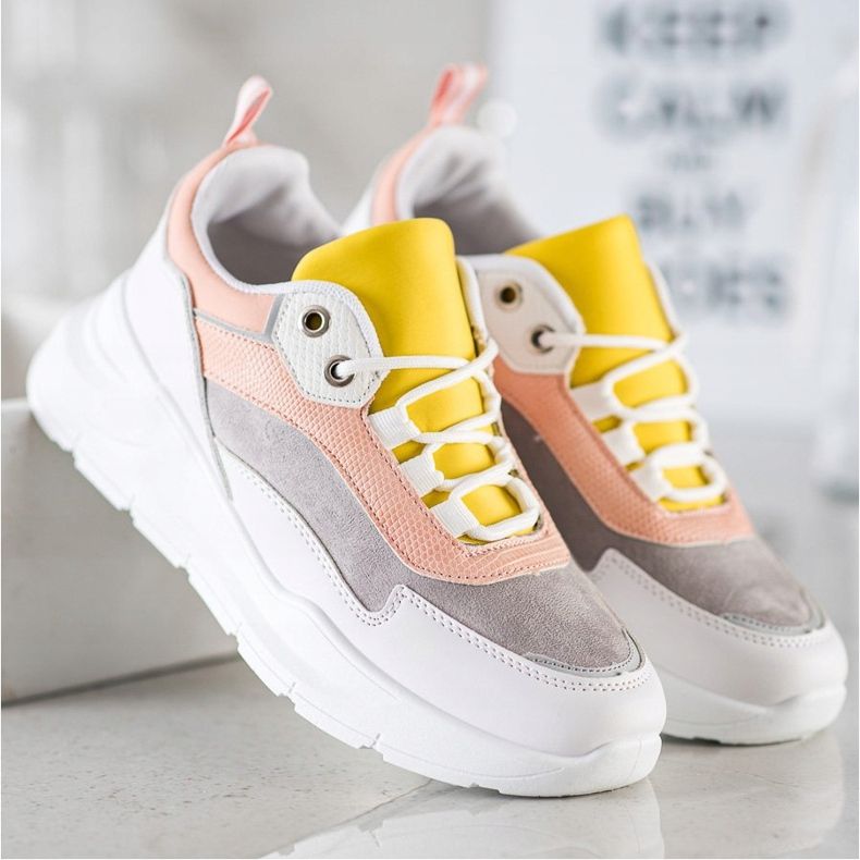 SHELOVET Stylové tenisky s tkaničkou vícebarevný 2