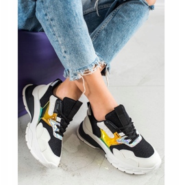 SHELOVET Módní tenisky bílý černý vícebarevný 1