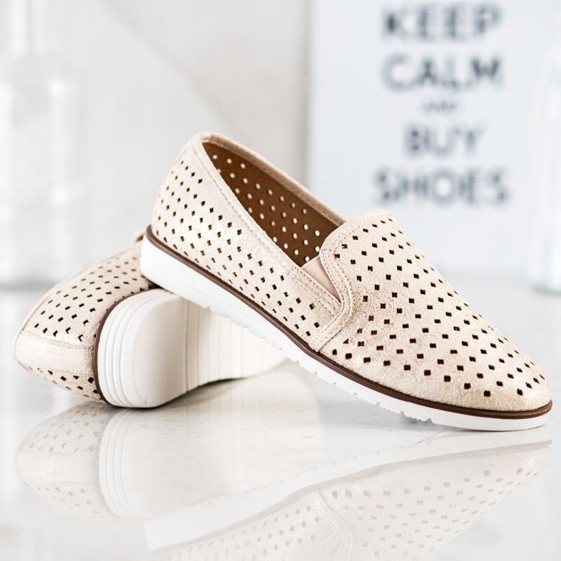 Kylie Lesklé prolamované slipy zlatý 1