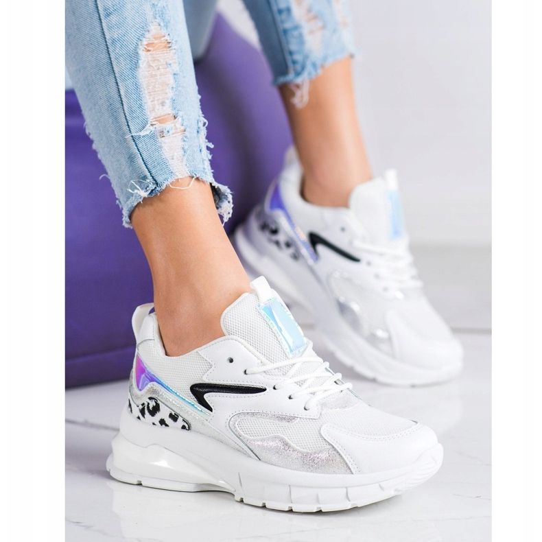 SHELOVET Pohodlné módní tenisky bílý 2 SHELOVET Pohodlné módní tenisky bílý 2