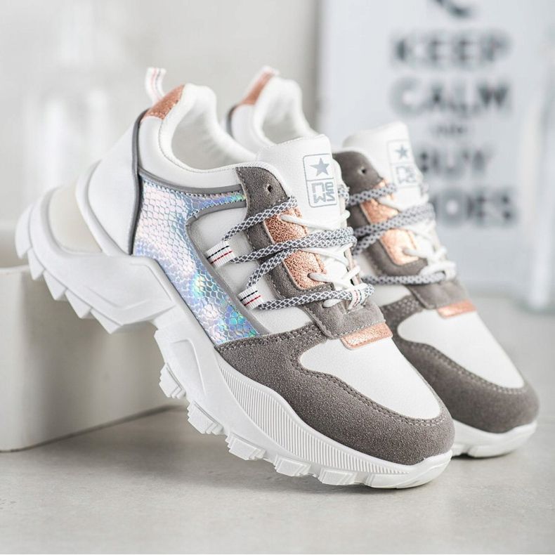 SHELOVET Stylové tenisky bílý vícebarevný 2 SHELOVET Stylové tenisky bílý vícebarevný 2