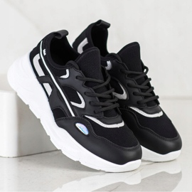 SHELOVET Neformální černé tenisky černá 2