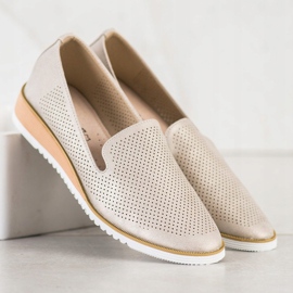 Goodin Prolamované kožené pány zlatý 2