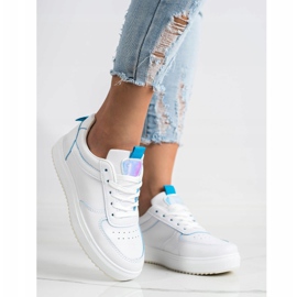 SHELOVET Sportovní obuv z eko kůže bílý 1