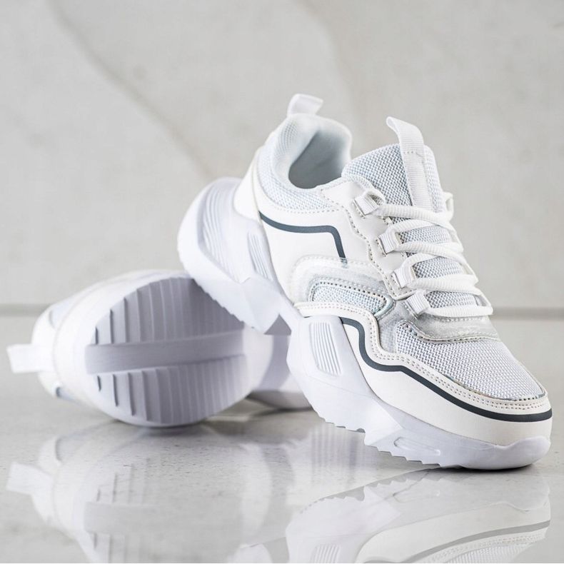 SHELOVET Lehké sportovní tenisky bílý 1