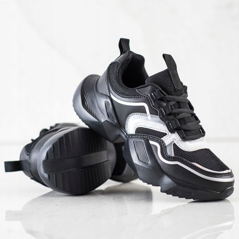 SHELOVET Lehké sportovní tenisky černá 1