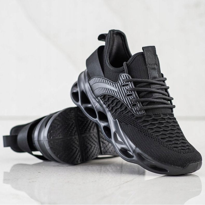 SHELOVET Černé módní tenisky černá 1