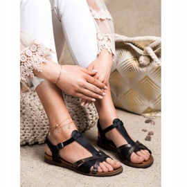 Černé sandály od Sergio Leone černá 1