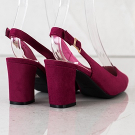 Lodičky s otevřenou patou od Sergio Leone červené vícebarevný 1 Lodičky s otevřenou patou od Sergio Leone červené vícebarevný 1