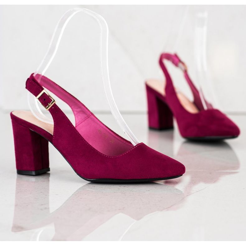 Lodičky s otevřenou patou od Sergio Leone červené vícebarevný 2 Lodičky s otevřenou patou od Sergio Leone červené vícebarevný 2