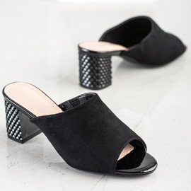 Elegantní pantofle Sergio Leone černá 1