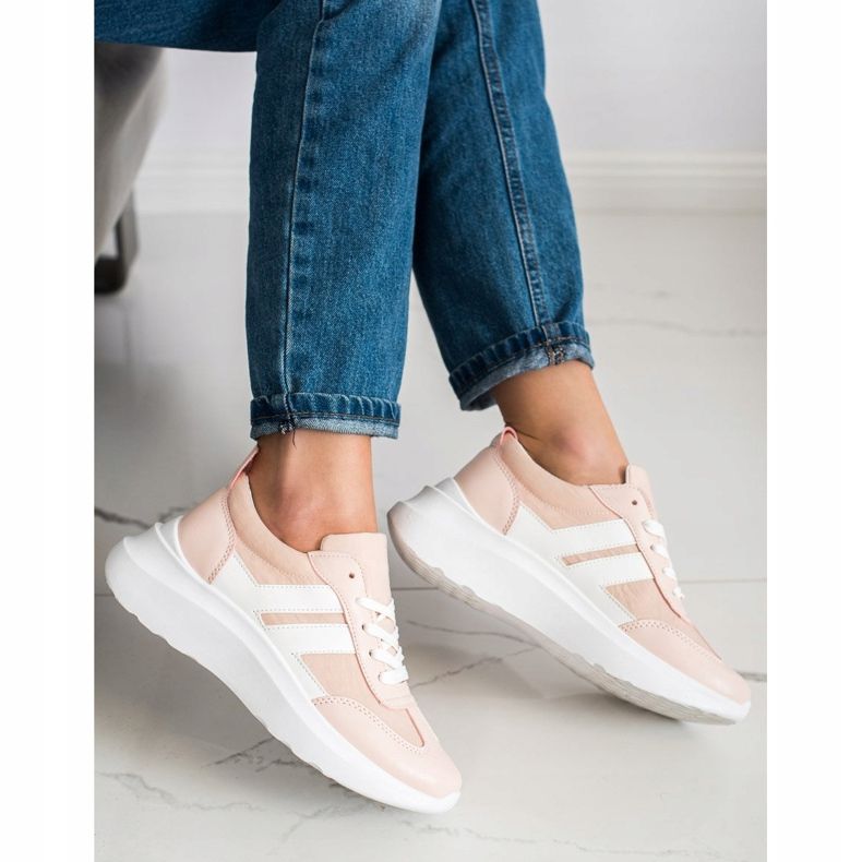 SHELOVET Sportovní boty na platformě růžový 1