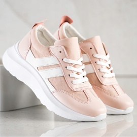 SHELOVET Sportovní boty na platformě růžový 2