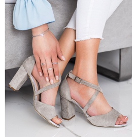 Módní lodičky Sergio Leone béžový 2