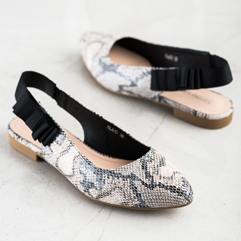 Sergio Leone Nazouvací lodičky s mašlí vícebarevný 2