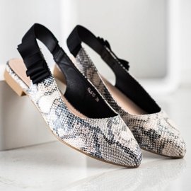 Sergio Leone Nazouvací lodičky s mašlí vícebarevný 1