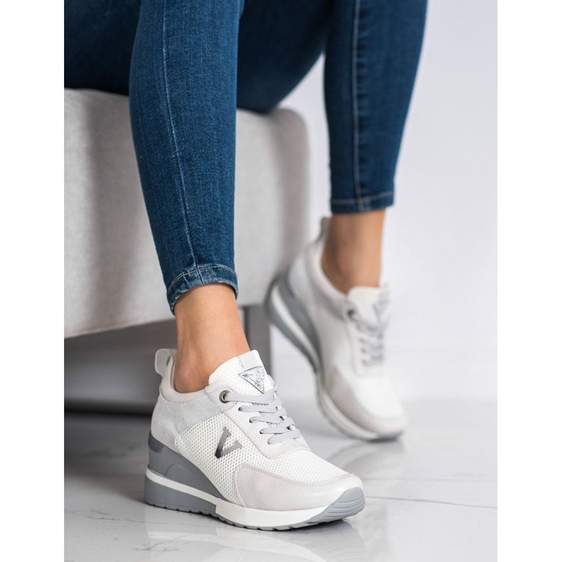 Neformální tenisky VINCEZA bílý šedá 1