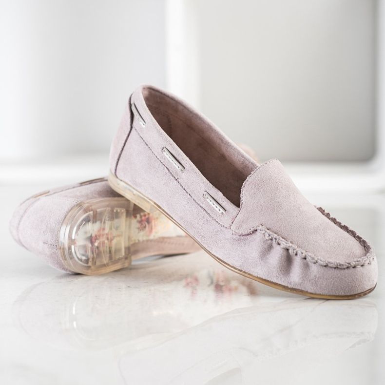 Šedé mokasíny od Sergio Leone béžový 1