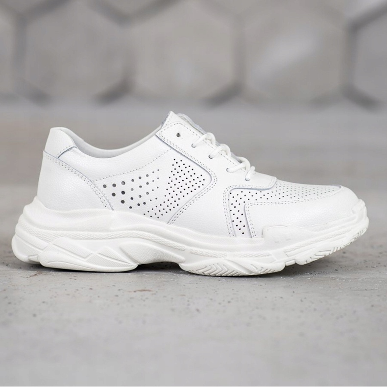 Filippo Klasické kožené tenisky bílý 2