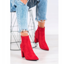Seastar Suede Booties In Spitz červené 3