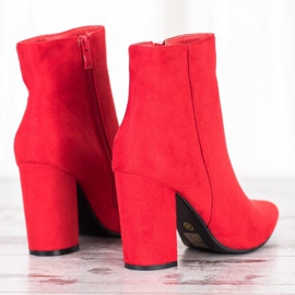 Seastar Suede Booties In Spitz červené 2