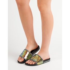 Seastar Flitrové pantofle vícebarevný žluť 2