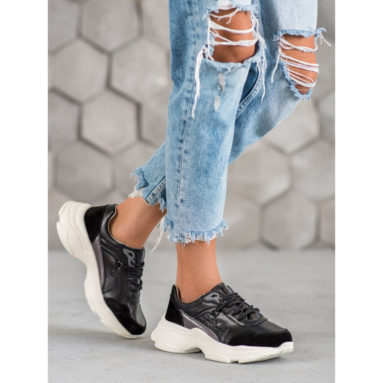 Vinceza Šněrovací sportovní obuv černá 1