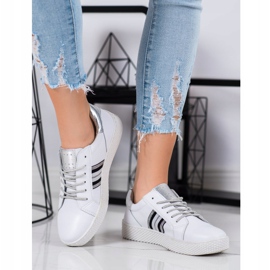 Filippo Kožené Boty Na Platformě bílý 1