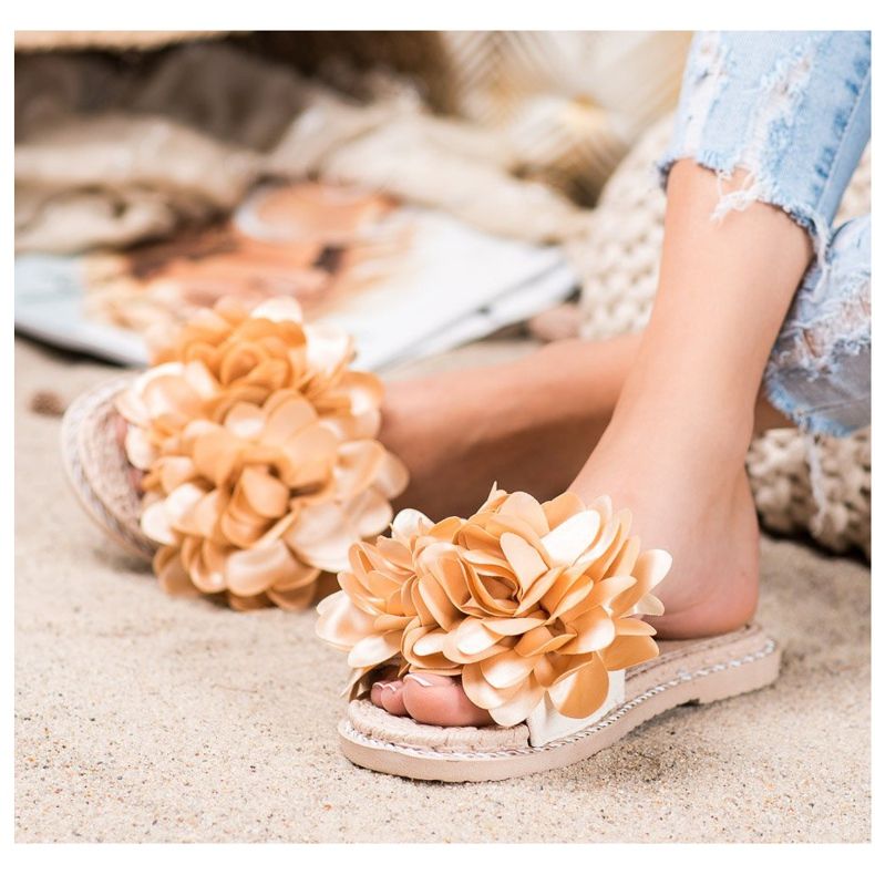 Anesia Paris Stylové pantofle béžový 1