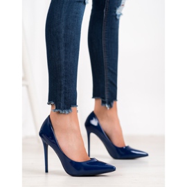 Small Swan Lakované kolíky modrý 2