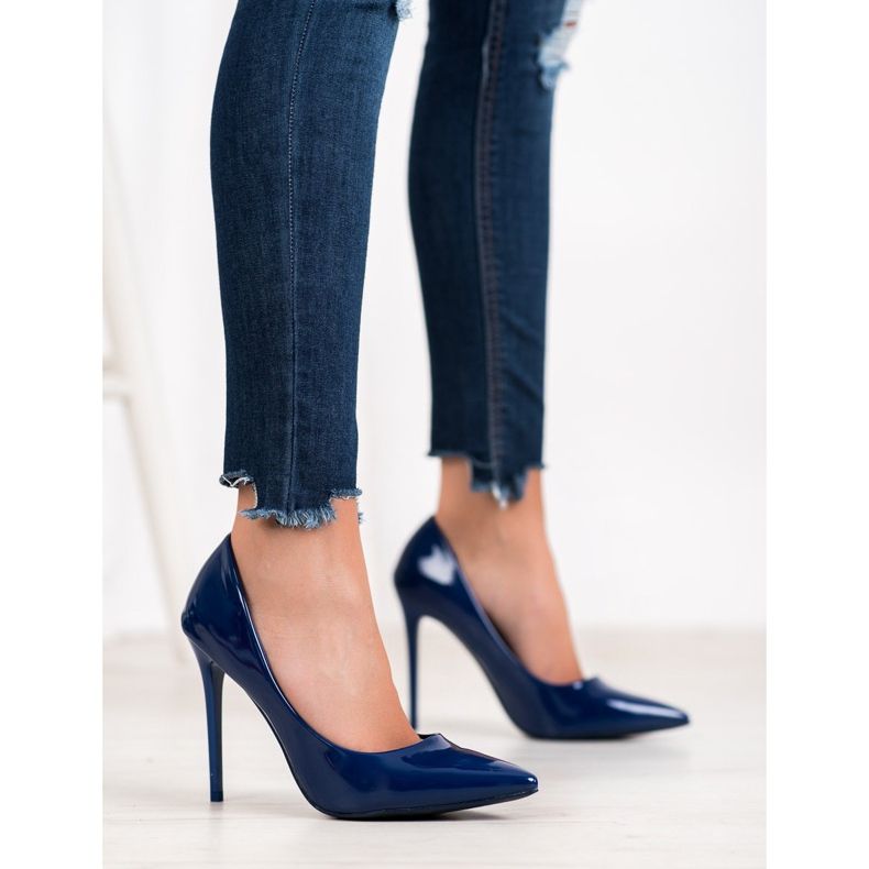 Small Swan Lakované kolíky modrý 2