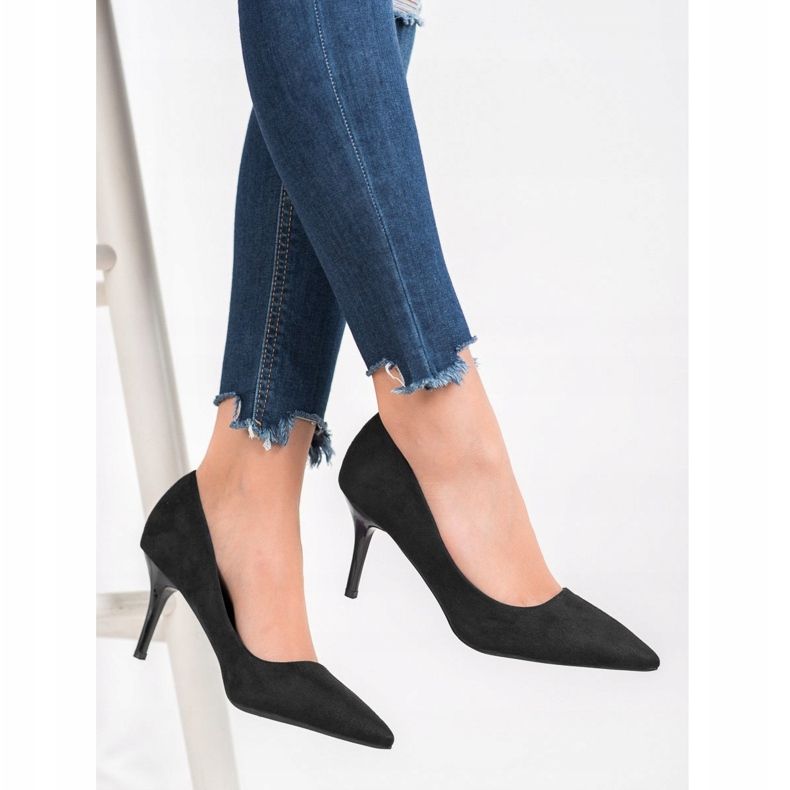 Small Swan Neformální vysoké podpatky černá 1