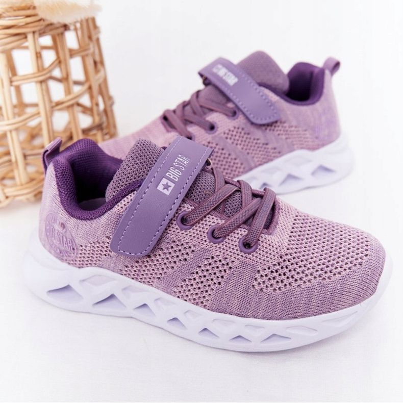 Dětské sportovní boty Tenisky Big Star HH374183 Violet fialová 2