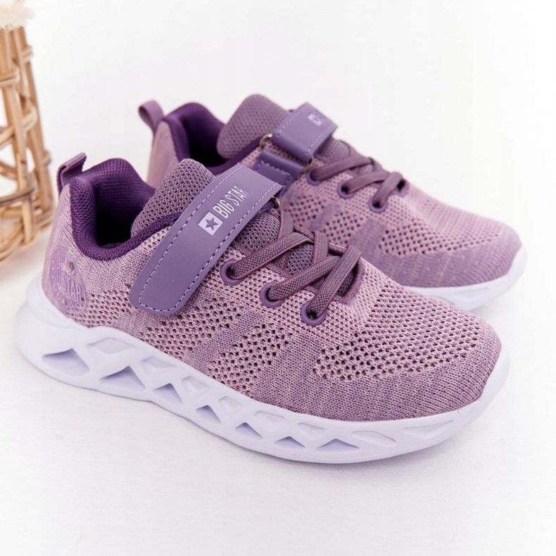 Dětské sportovní boty Tenisky Big Star HH374183 Violet fialová 1