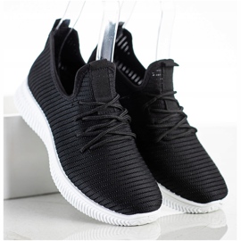 SHELOVET Pohodlné nazouvací tenisky černá 1