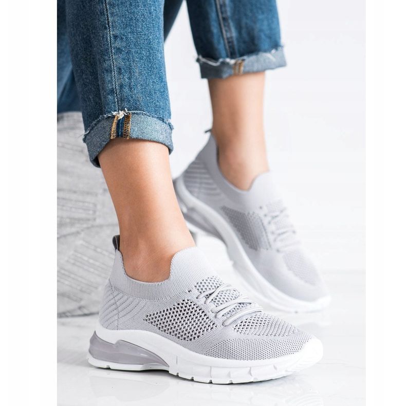 Filippo Šněrované, prolamované tenisky šedá 2