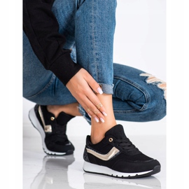 SHELOVET Černé sportovní boty černá 2