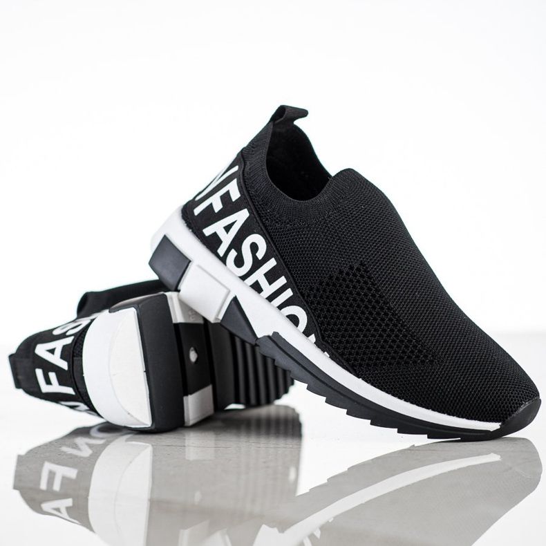 Filippo Módní nazouvací tenisky černá 1