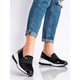 Goodin Černé kožené tenisky černý 1