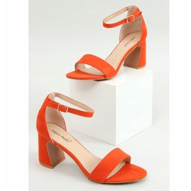 Oranžové vysoké podpatky 8741 Orange pomerančový 2