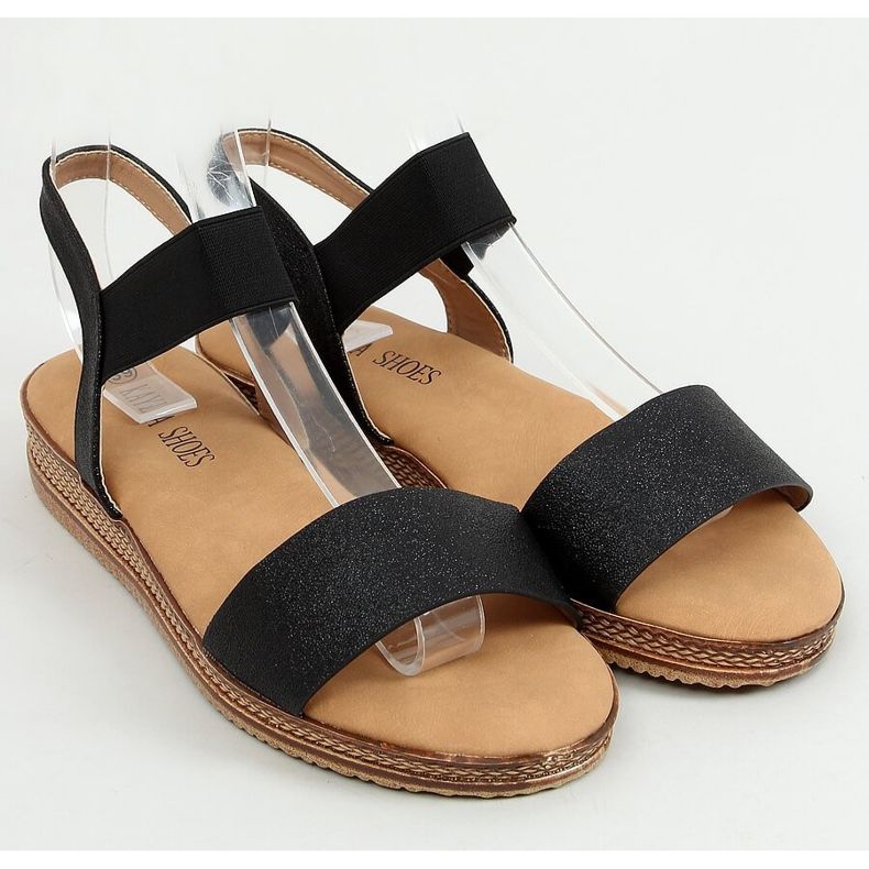 Černé dámské sandály K-99153 Black černý 1
