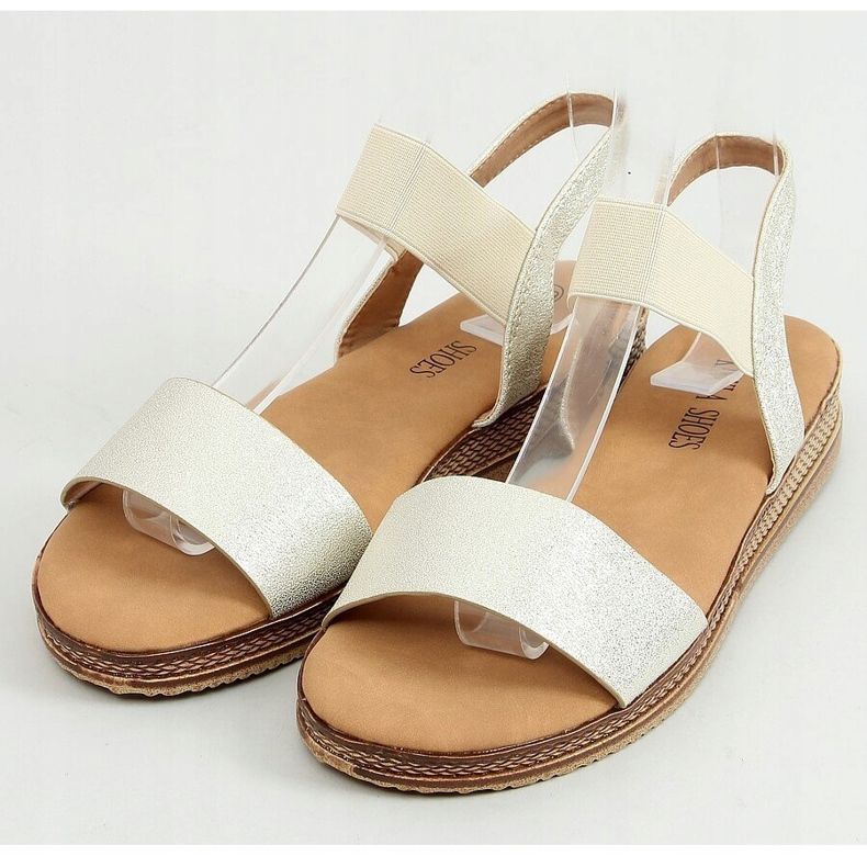 Zlaté dámské sandály K-99153 Gold zlatý 1