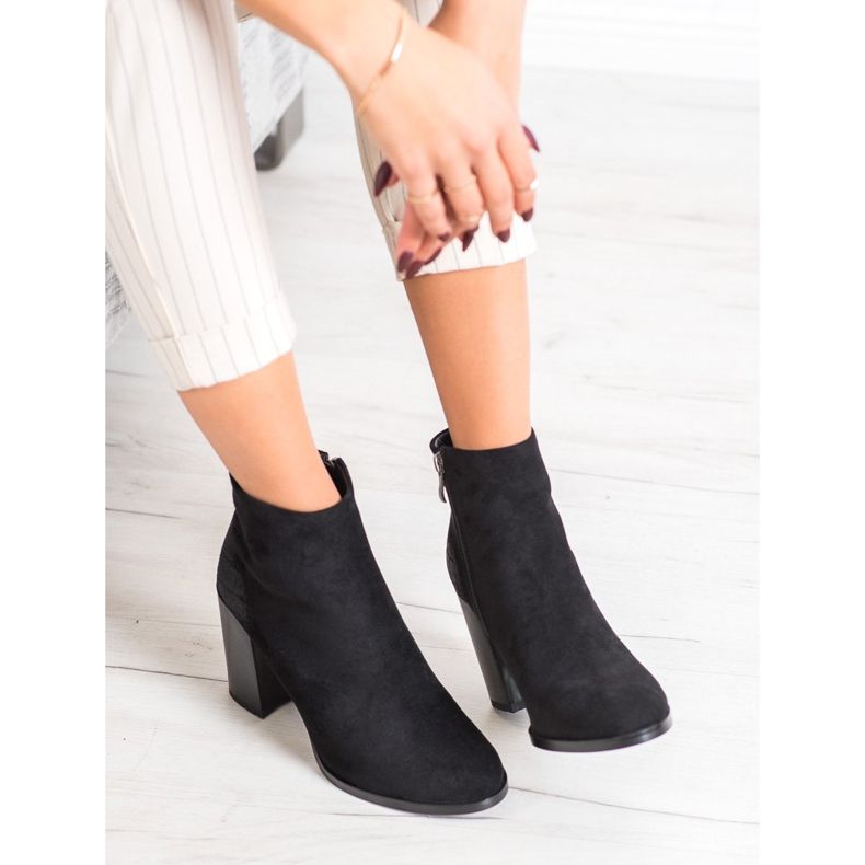 Goodin Teplé boty na sloupku černá 2