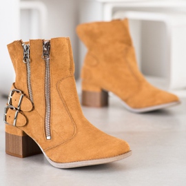 Bella Paris Camel módní boty hnědý vícebarevný 1