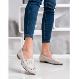 Filippo Kožení páni s kubickými zirkony šedá 2