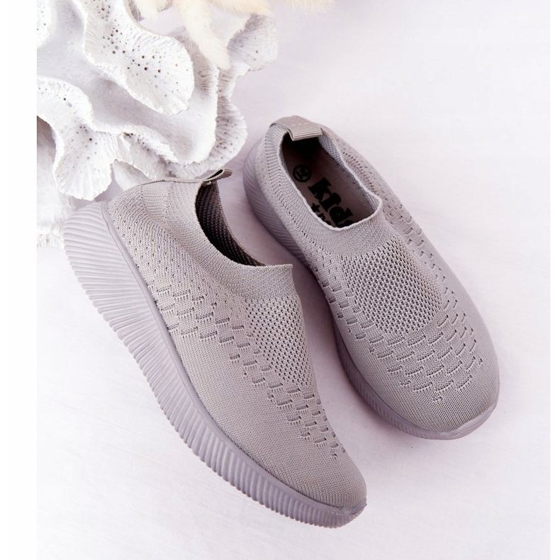 EVE Dětské sportovní boty Nazouvací šedý školní výlet šedá 1