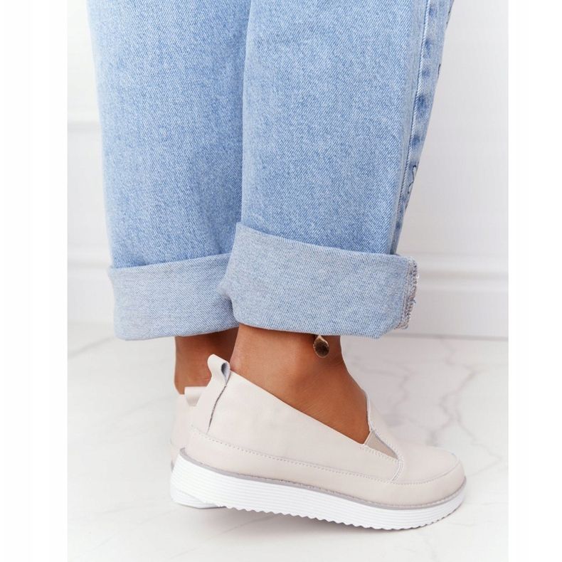 S.Barski Dámské tenisky nazouvací S. Barski béžová béžový 2