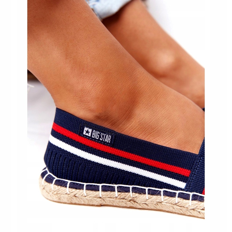 Big Star Dámská espadrilles velká hvězda HH274483 Navy Blue modrý 4
