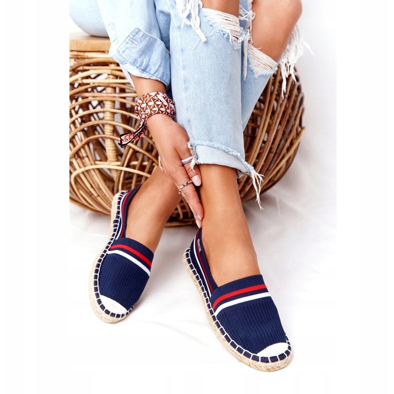 Big Star Dámská espadrilles velká hvězda HH274483 Navy Blue modrý 1